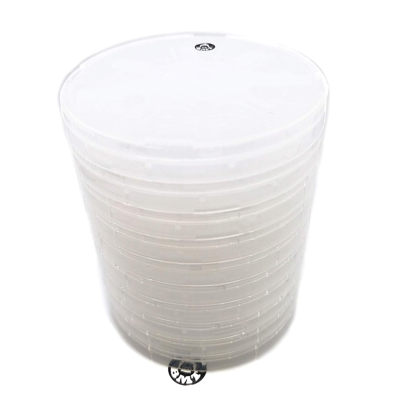 Single wafer carrier, for 4 inches or 100mm circular wafer, substrate, (Screw on lids) (Pack of 10 pcs)