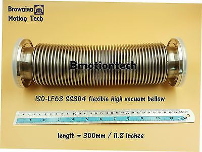 ISO LF63 ISO-K 63 Flange, 12" / 300mm  Vacuum flexible bellow hose, SS304