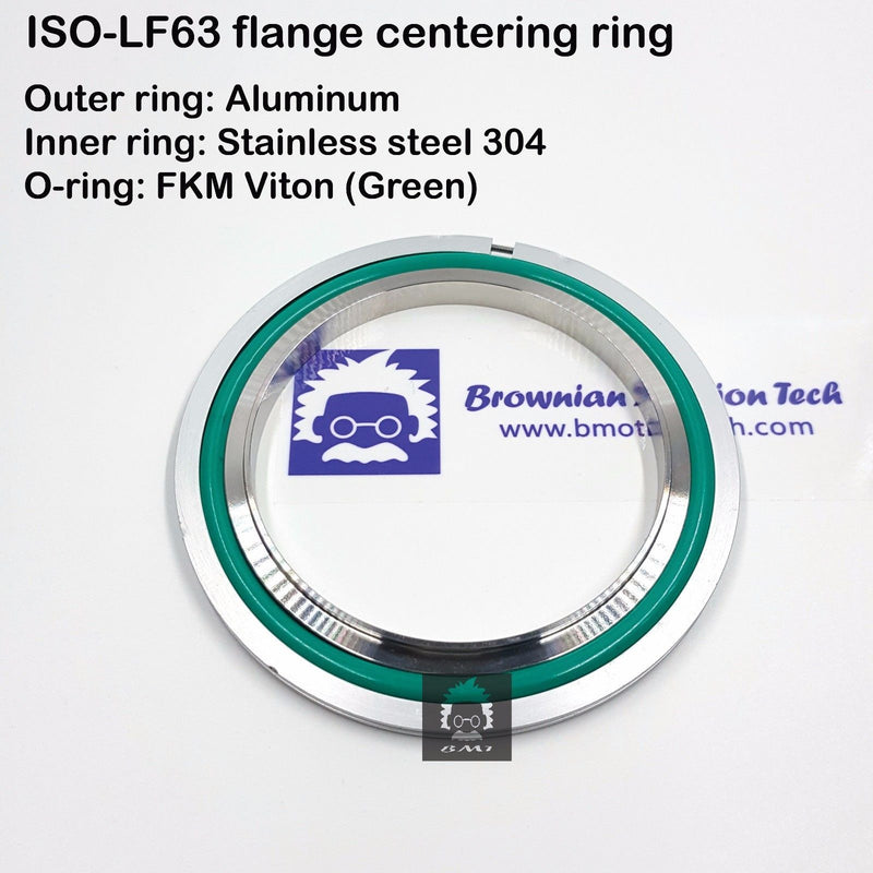 ISO LF 63 flange centering ring Inner SS304 Outer Al O-ring FKM viton