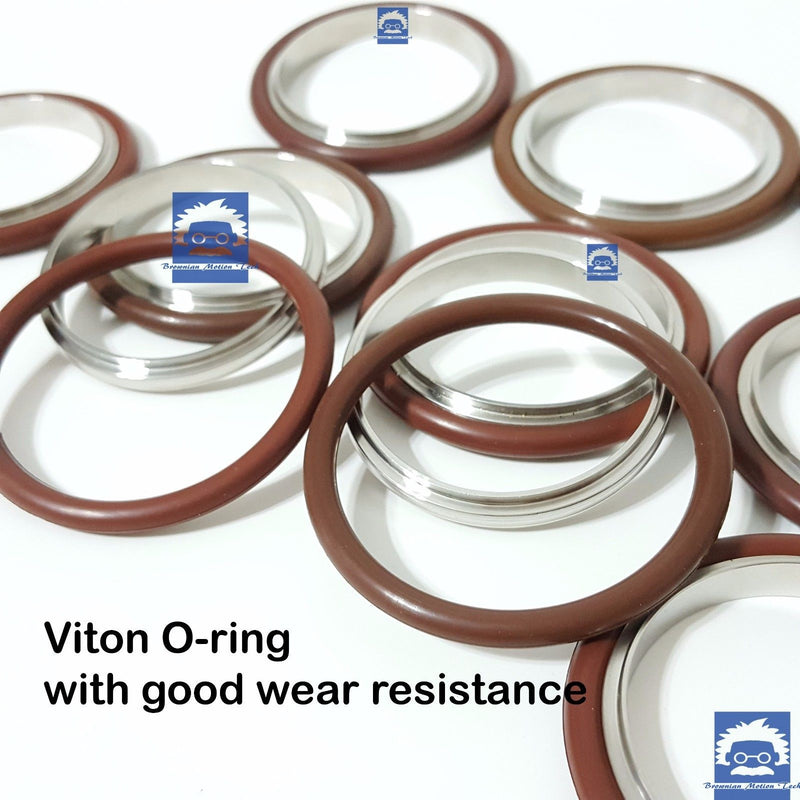 KF50 Stainless steel  vacuum Centering Ring with O-ring = Viton (5pcs pack)