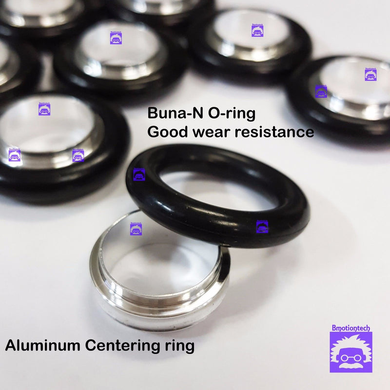 KF16 Aluminum Centering Ring + Buna-N O-ring (10 pcs pack)