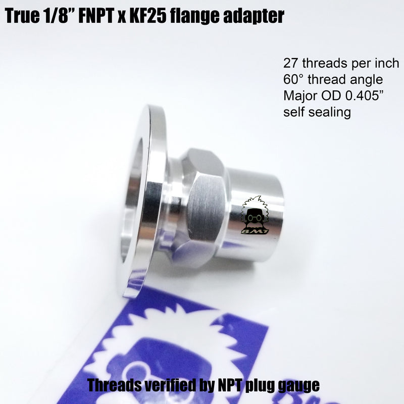 1/8"  FNPT X KF25 flange