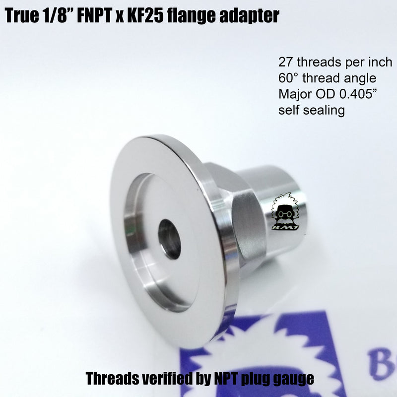 1/8"  FNPT X KF25 flange