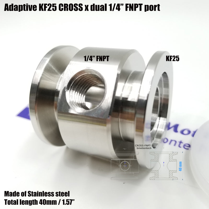 KF-25 adaptive CROSS < KF25 x 1/4" FNPT x 2>
