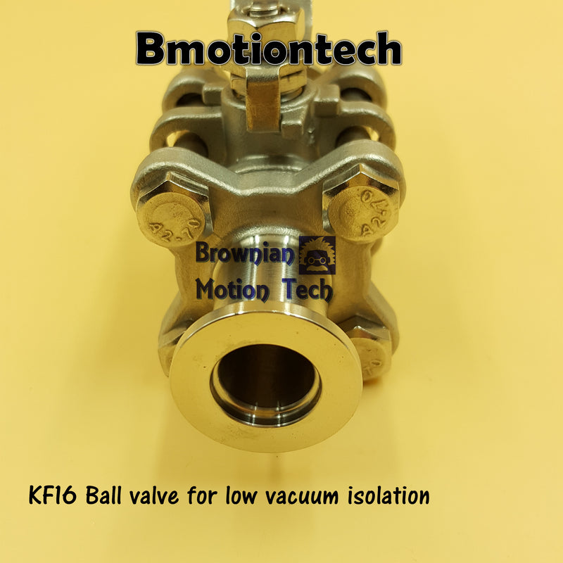 Ball Valve, KF16 flange, for rough vacuum shut off