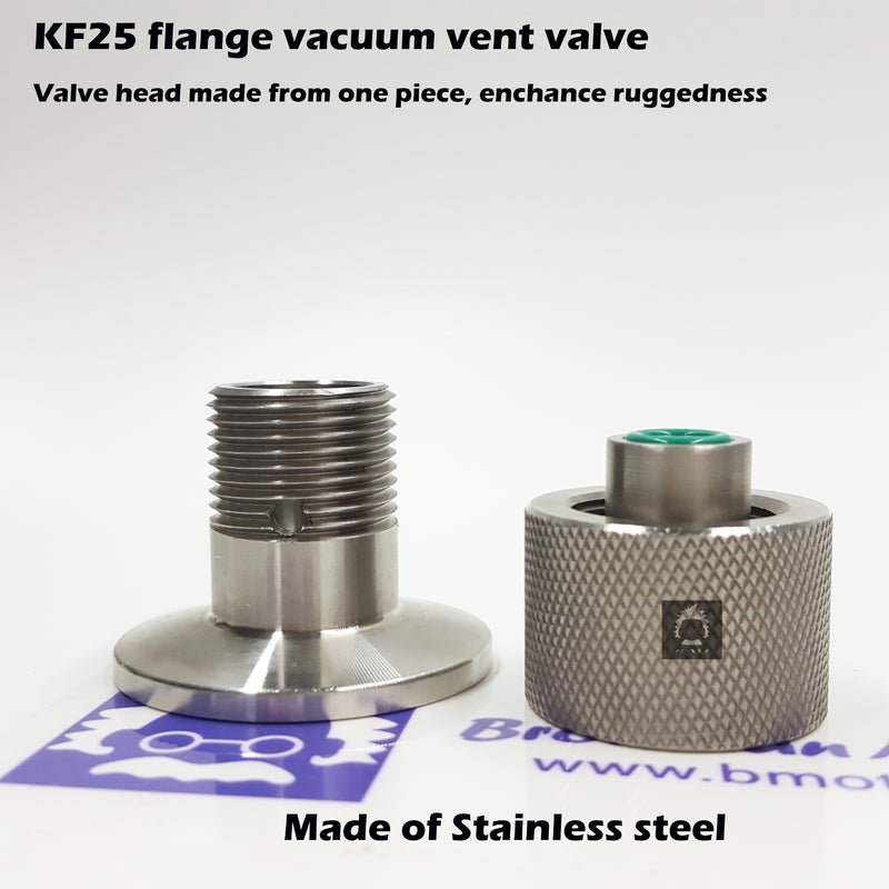 KF25 flange stainless steel vacuum vent valve or relief valve chamber venting